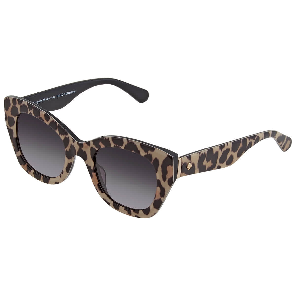 New Kate Spade New York KS Jalena Women's Cat-Eye 07RM Leopard Print Sunglasses 49 mm
