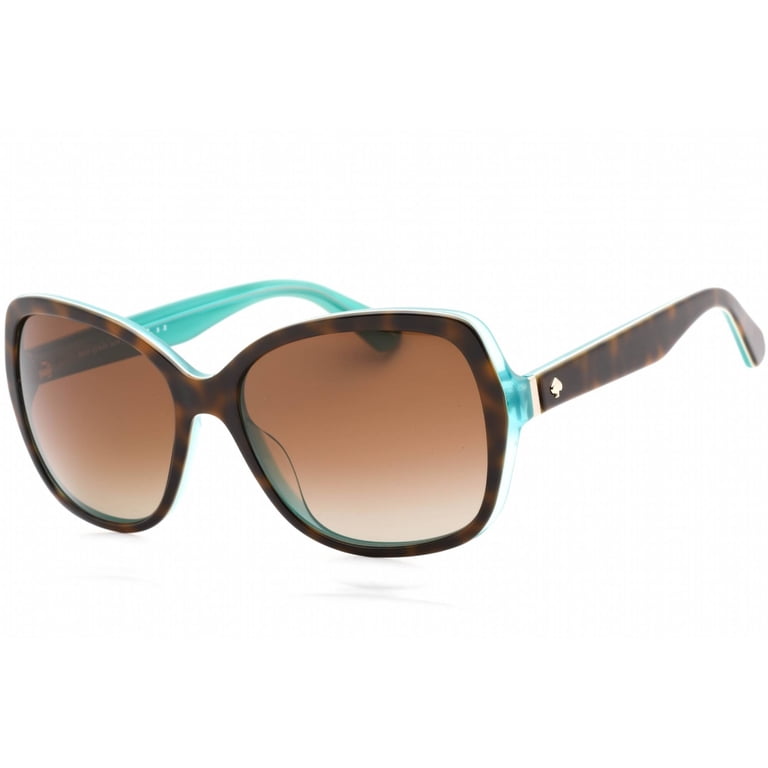 Tortoise shell and aqua Kate Spade sunglasses Kate Spade ATALIA Cat Eye Polarized BIFOCAL Sunglasses Brown  main image 3