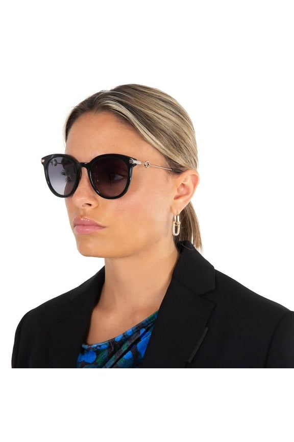 Kate Spade KS Keesey/G/S Plastic Womens Round Sunglasses Black 53mm Adult