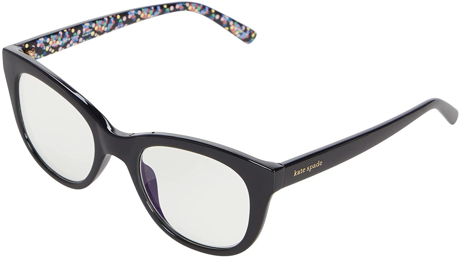 Kate Spade KS Odessa/BB Plastic Womens Oval Eyeglasses Black 50mm Adult