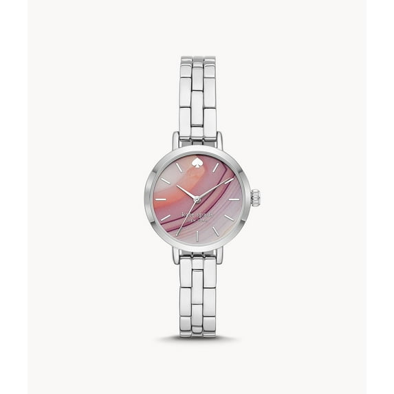 Kate Spade KSW9055 New York Metro Three-Hand Silver-Tone Watch