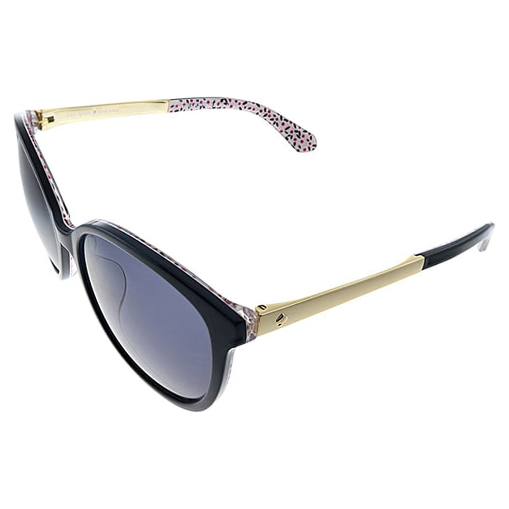 Kate Spade Karlena/F/S Plastic Womens Cat-Eye Sunglasses Black 58mm Adult