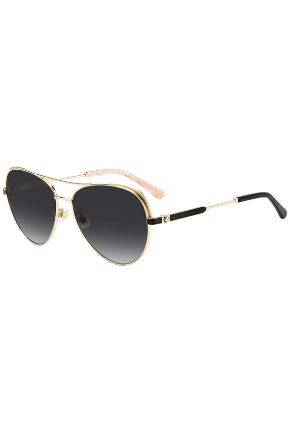 Kate Spade Katalina Women's Gold-Tone Aviator Sunglasses with Gradient Lens- KATALINAGS-0J5G-9O