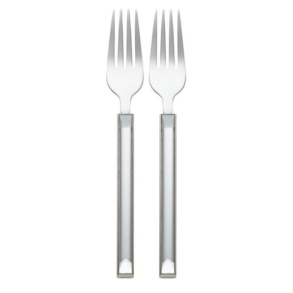 Kate Spade Key Court 2-Piece Tasting Fork Set, Metallic