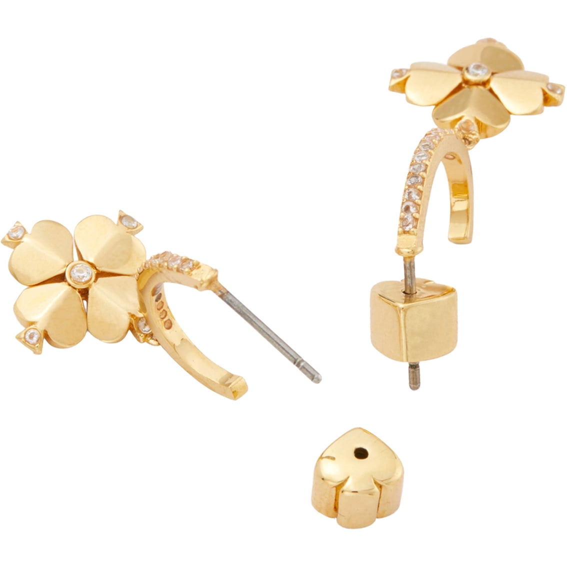 Buy KATE SPADE Legacy Logo Flower Stud Earrings, Gold-Toned Color Women