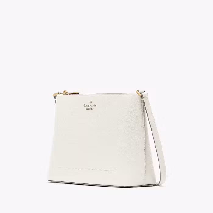 Kate Spade New York Women’s Leila Pebbled Leather Crossbody Bag, Adjustable Strap – KG464