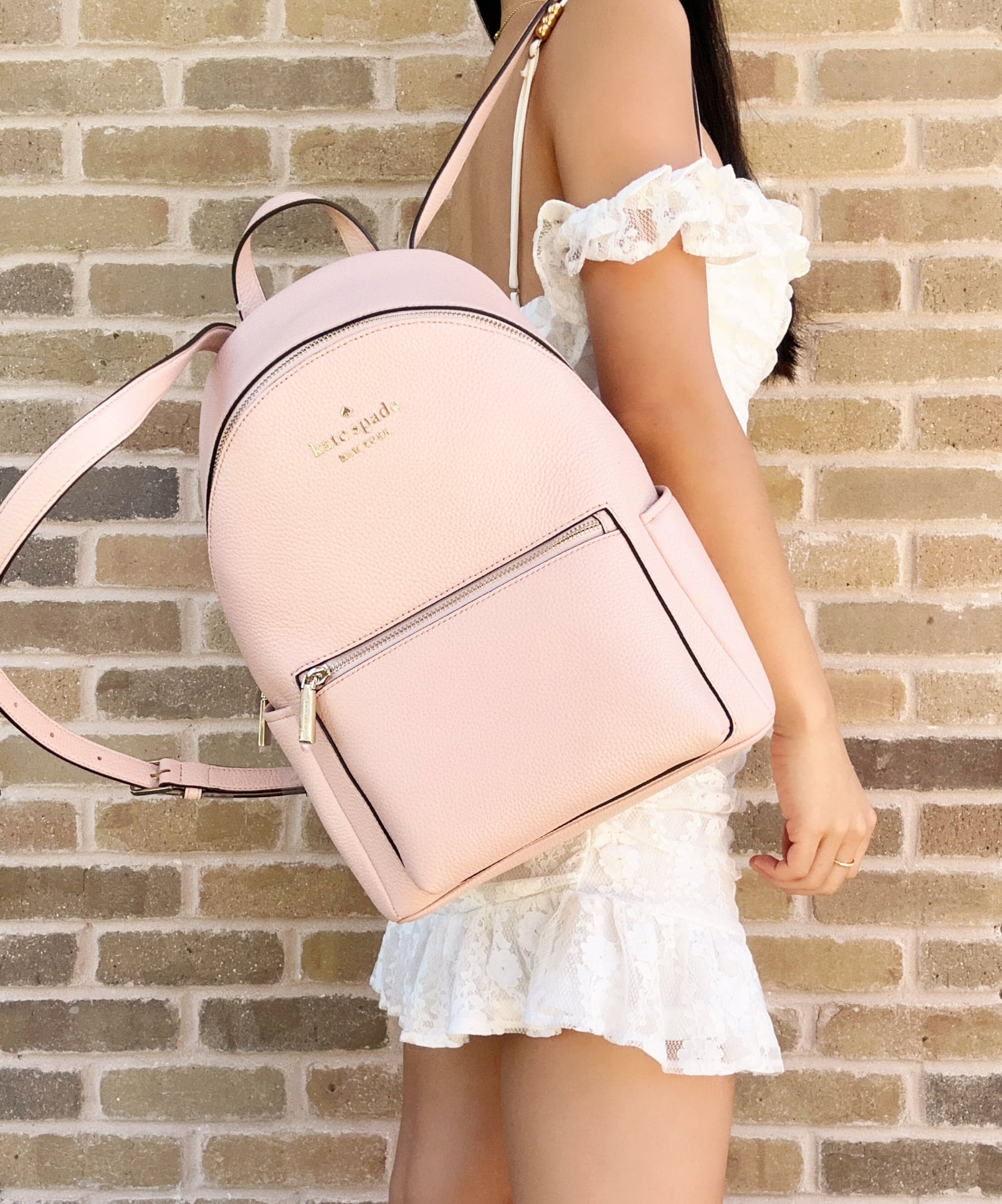 Kate Spade Leila Medium Dome Backpack, Pebbled Leather Bag Kate Spade Leila Medium Dome Backpack, Pebbled Leather Bag