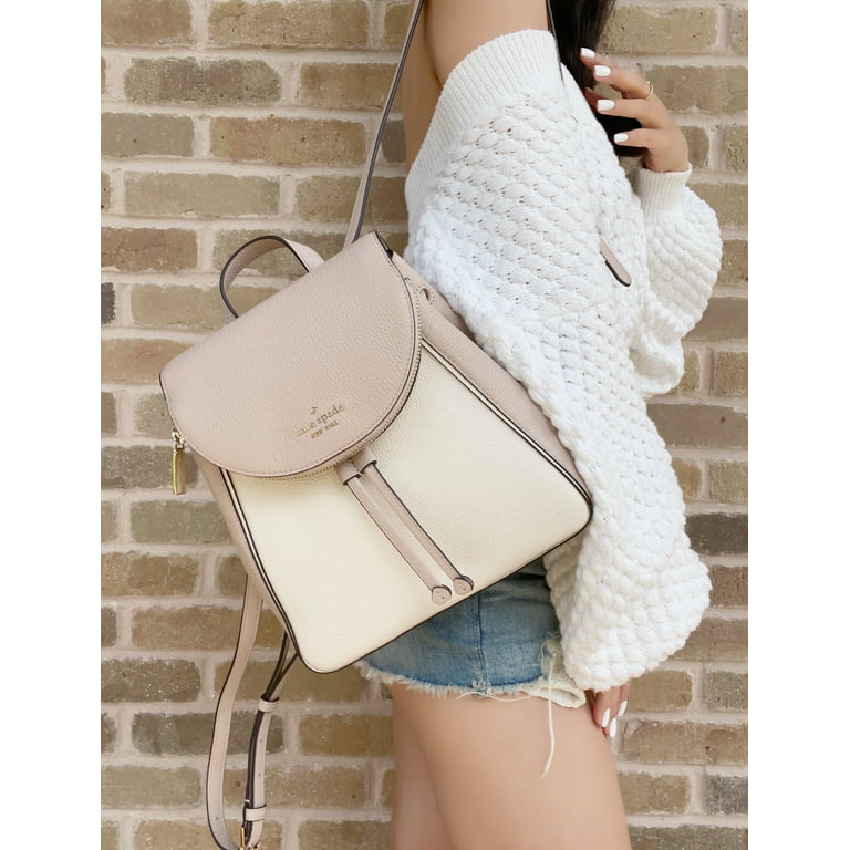 Kate Spade Bags | Kate Spade Leila Medium Flap Backpack | Color: Cream/White | Size: Os | Sassyandgirlie's Closet