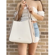 KATE SPADE NEW YORK Kate Spade Leila Medium Triple Compartment Shoulder Bag Leather Warm Beige