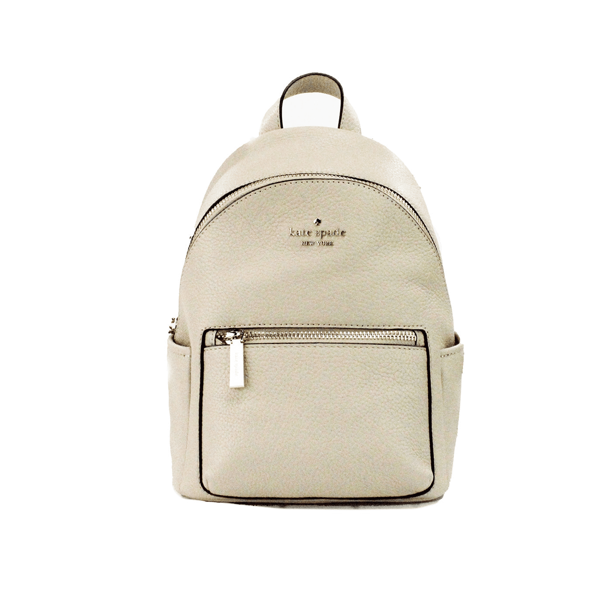 Kate Spade Leila Mini Light Sand Pebbled Leather Dome