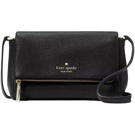 Kate Spade KE487-001 Women's Leila Black Leather Crossbody Bag