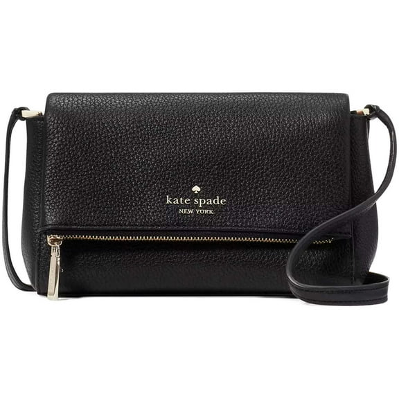Kate Spade KE487-001 Women's Leila Black Leather Crossbody Bag