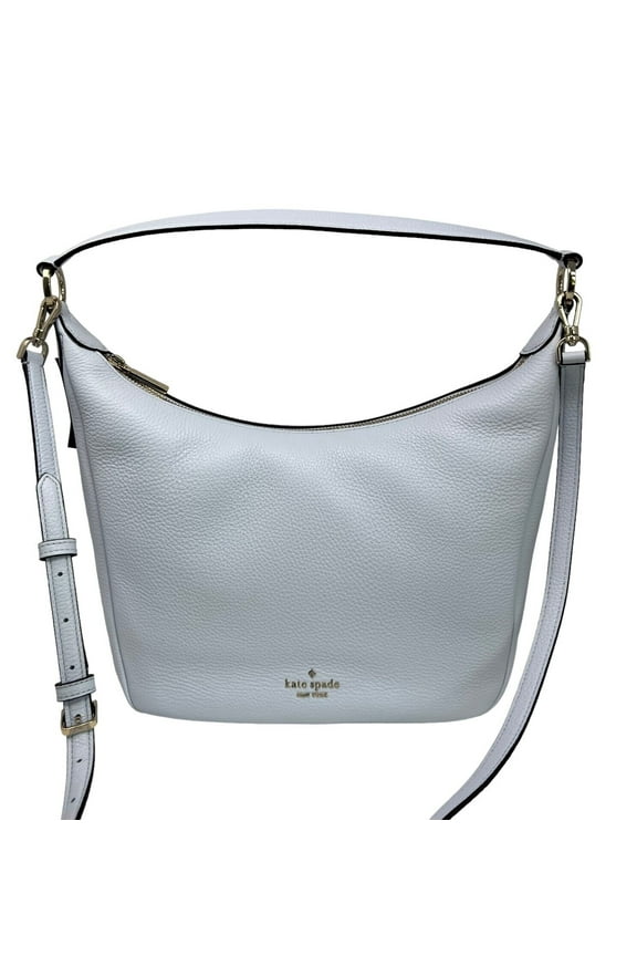 Kate Spade Leila Shoulder Bag Taro Milk Pebbled Leather KB694 $399