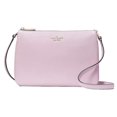 thumbnail image 1 of Kate Spade Leila Triple Gusset Crossbody Pebbled Leather Shoulder Bag, Quartz Pink, 1 of 5