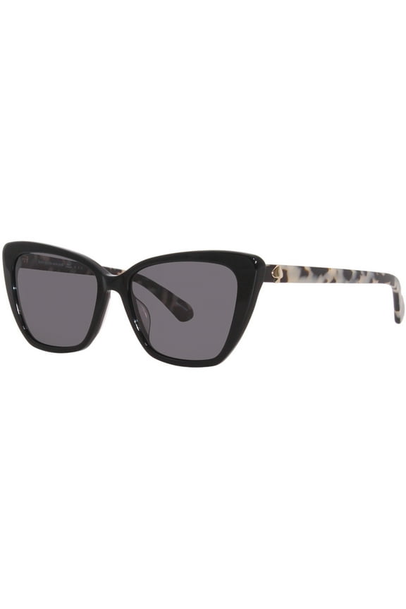 Kate Spade Lucca Polarized Adult Female Black Cat Eye Sunglasses - 0807 M9