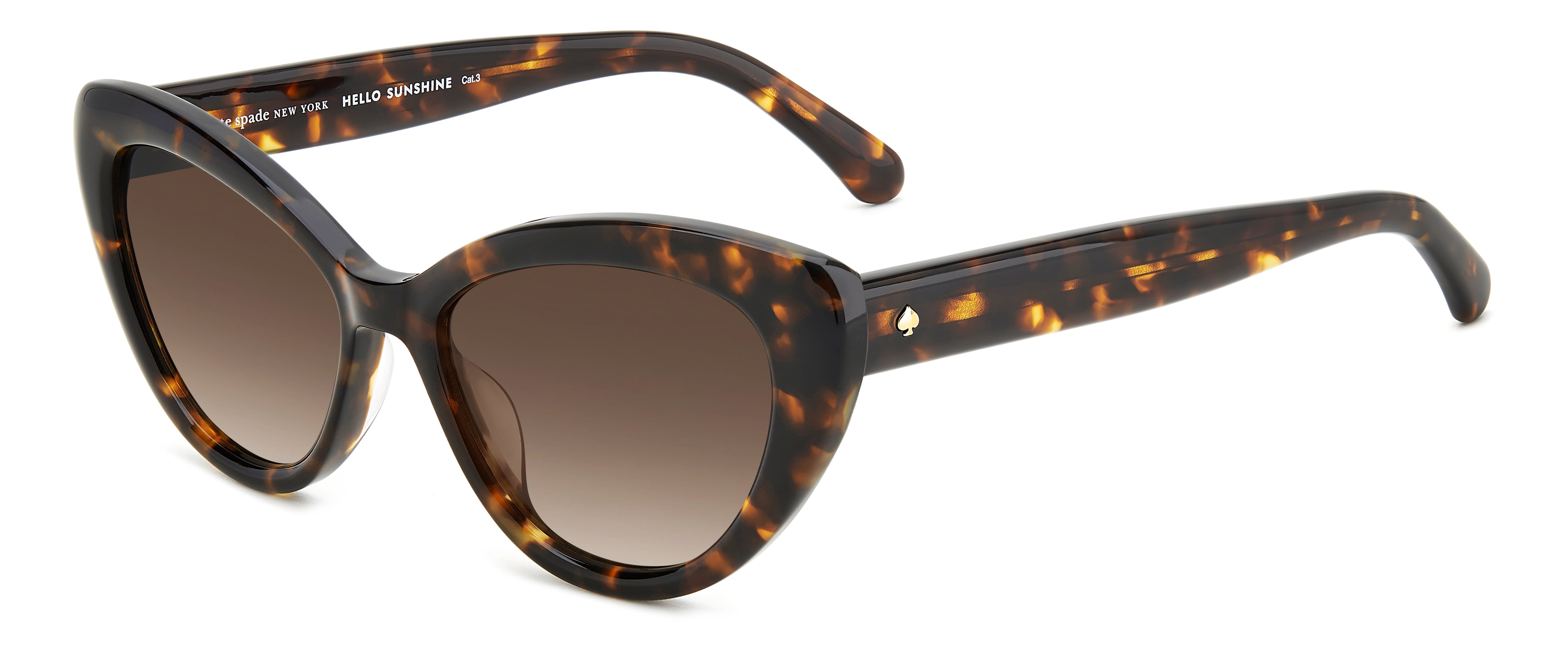 Kate Spade MARLAH/S 0086HA 53mm Cat Eye Sunglasses Women's Havana