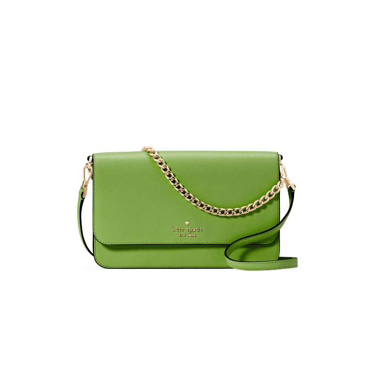 Kate Spade Madison Flap Crossbody Turtle Green Saffiano