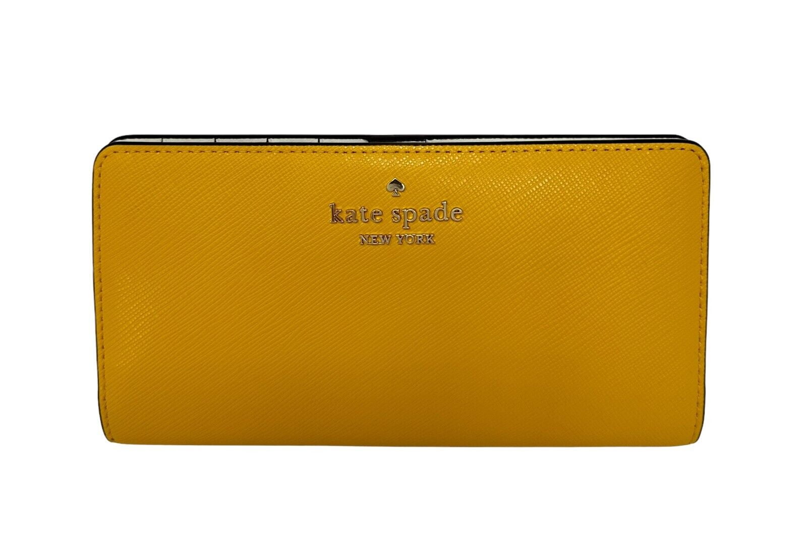 Kate Spade Dana Large Slim Bifold Wallet factory Yellow