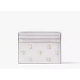 thumbnail image 1 of Kate Spade Madison Lilac Studded Faux Pearls Small Slim Card Holder, 1 of 3