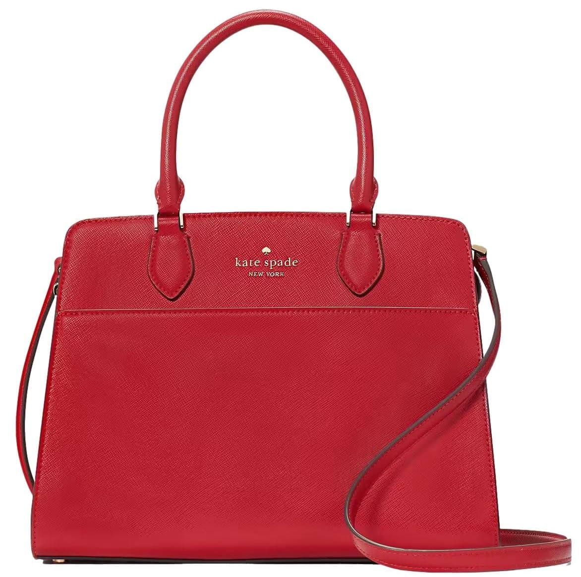 Kate Spade Madison Medium Top Zip Satchel Pink Multi Strawberry
