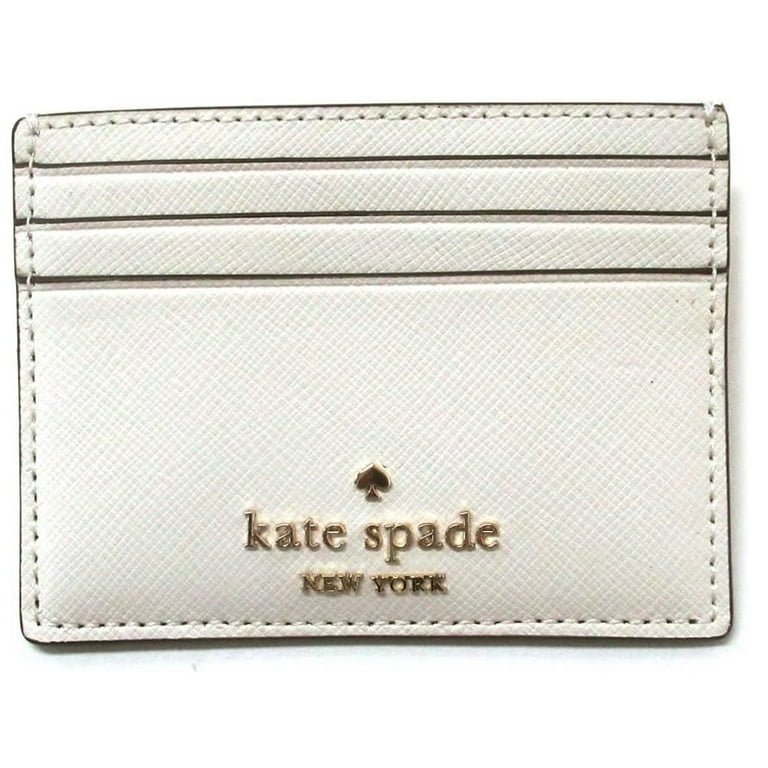 Kate Spade Madison Small Slim Card Holder Meringue Saffiano