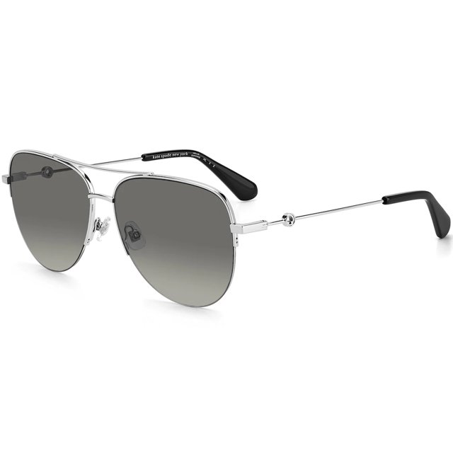 Kate Spade Maisie Polarized Silver Women's SemiRimless Aviator