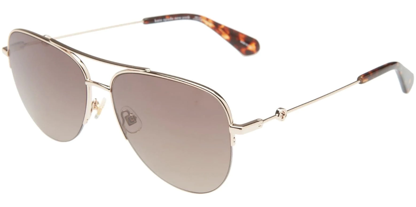 Kate Spade Maisie Polarized Women's SemiRimless Aviator Sunglasses