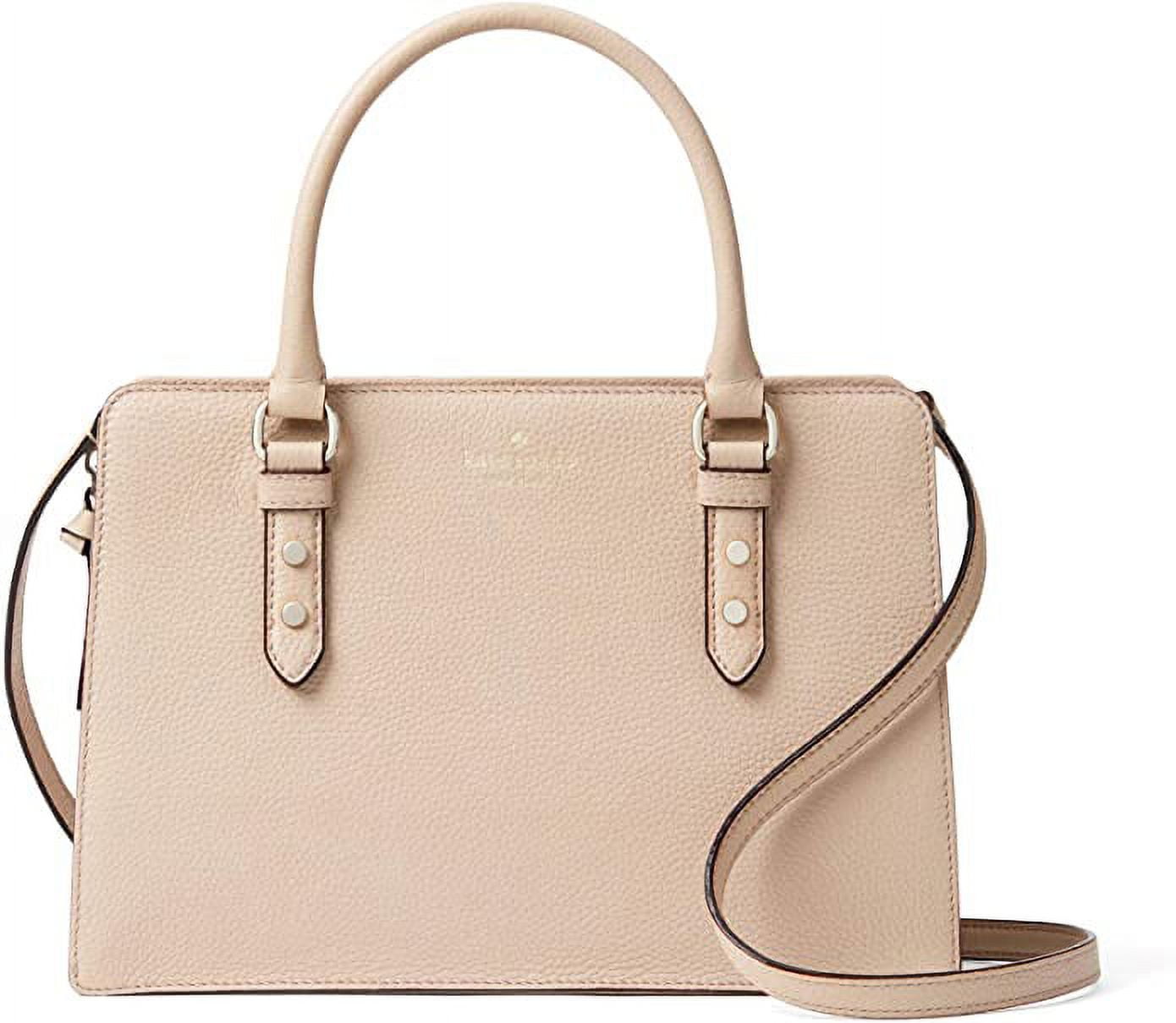Kate Spade Mulberry Street Lise Pebbled Leather Satchel Purse Shoulder Bag. ColorWarm Beige