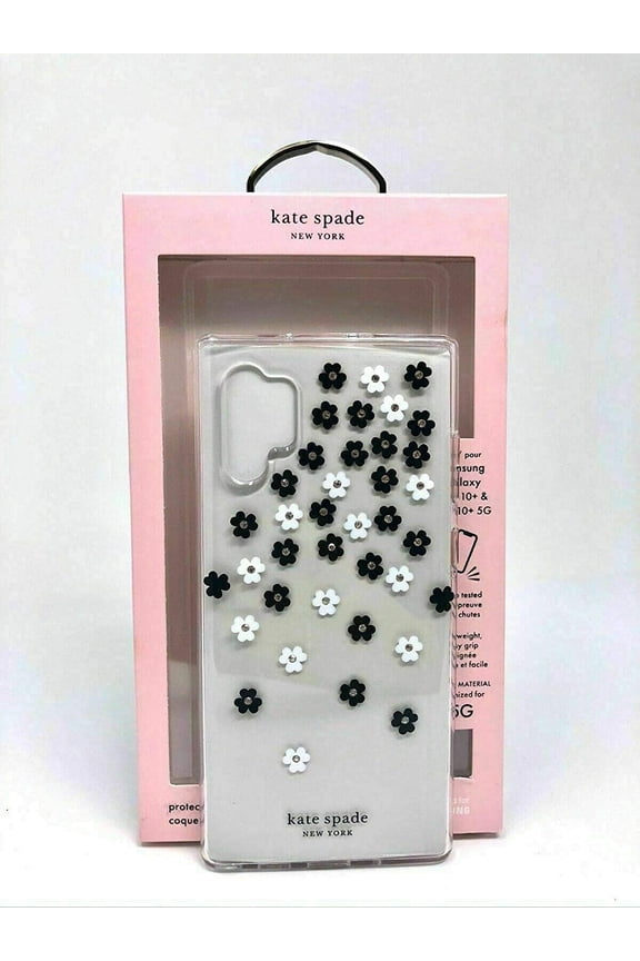Kate Spade NY Case for Samsung Galaxy Note 10+ Plus and Note 10 + 5G Scattered Flowers Clear