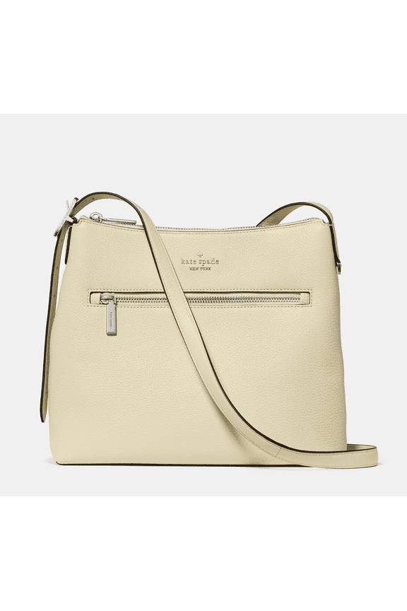 454 Large Swingpack Buckle Crossbody Bag KM715  Pebbled Leather Designer Purse with Zip Closure & Adjustable Strap, Fits Large iPad