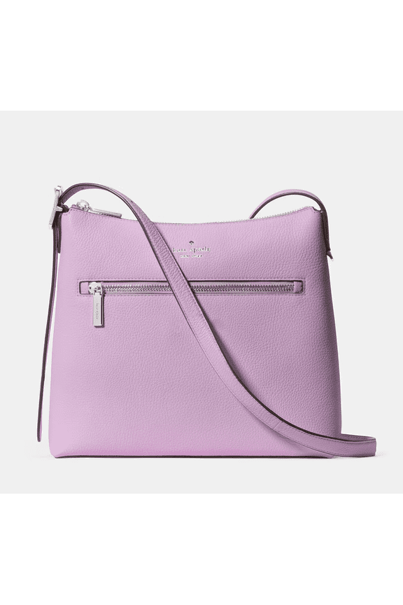 454 Large Swingpack Buckle Crossbody Bag KM715 Pebbled Leather Designer Purse with Zip Closure & Adjustable Strap, Fits Large iPad