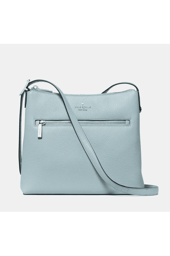 454 Large Swingpack Buckle Crossbody Bag KM715  Pebbled Leather Designer Purse with Zip Closure & Adjustable Strap, Fits Large iPad