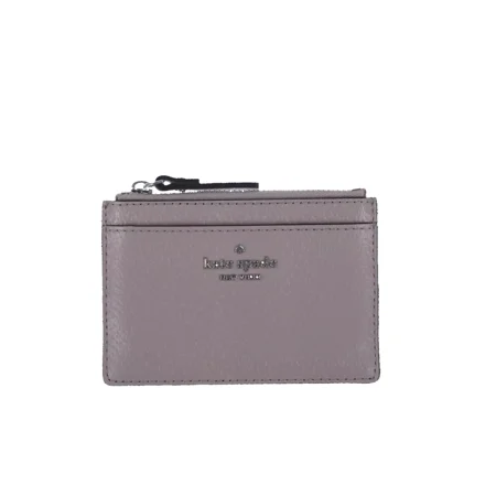 Kate Spade New York Adi Grove Street Wallet Logo Pockets Zip Muted Taupe New