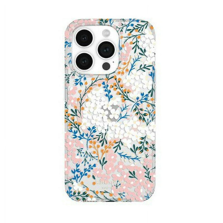 【kate spade】iPhone15Proケース カラフルフローラル MagSafe Kate Spade New York Apple iPhone 15 Pro Protective Case with