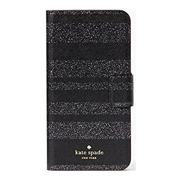 Kate Spade New York Black Glitter Stripe Folio Case for iPhone 7 Plus u0026 iPhone  8 Plus - Walmart.com