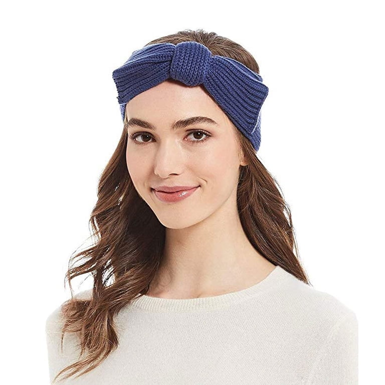 Kate Spade New York Bow Knit Headband, One Size - Rich Ink  display picture 3