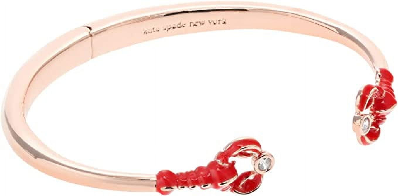  Juicy Couture Goldtone and Light Rose Heart Charm Bangle  Bracelet For Women: Clothing, Shoes & Jewelry