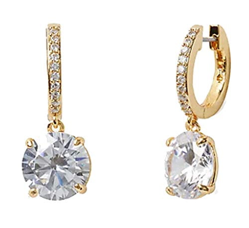 Kate Spade New York Bright Ideas Drop Earrings Clear/Goldtone