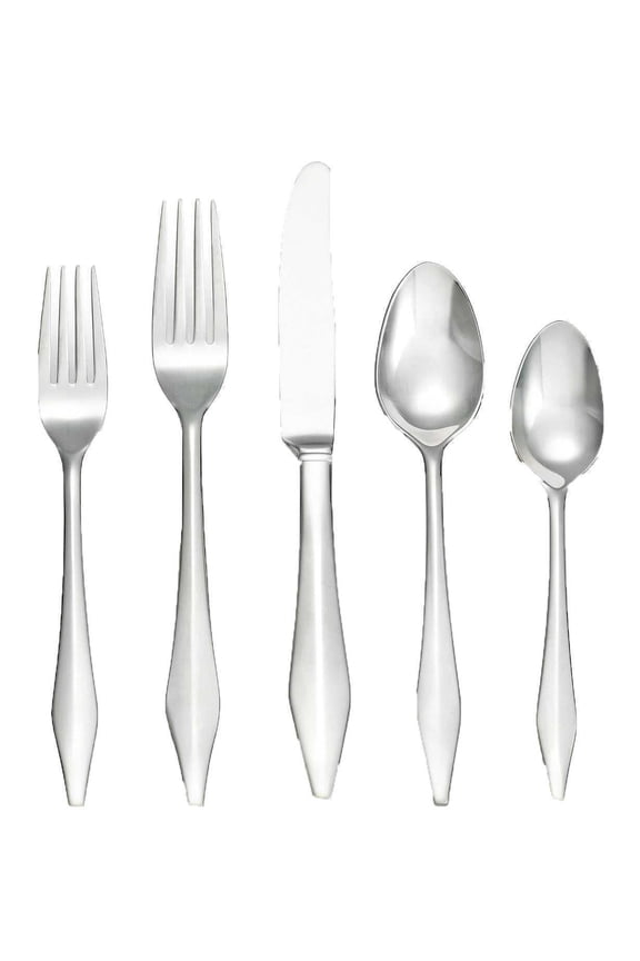 Castle Peak 5 Piece Place Setting, Silver