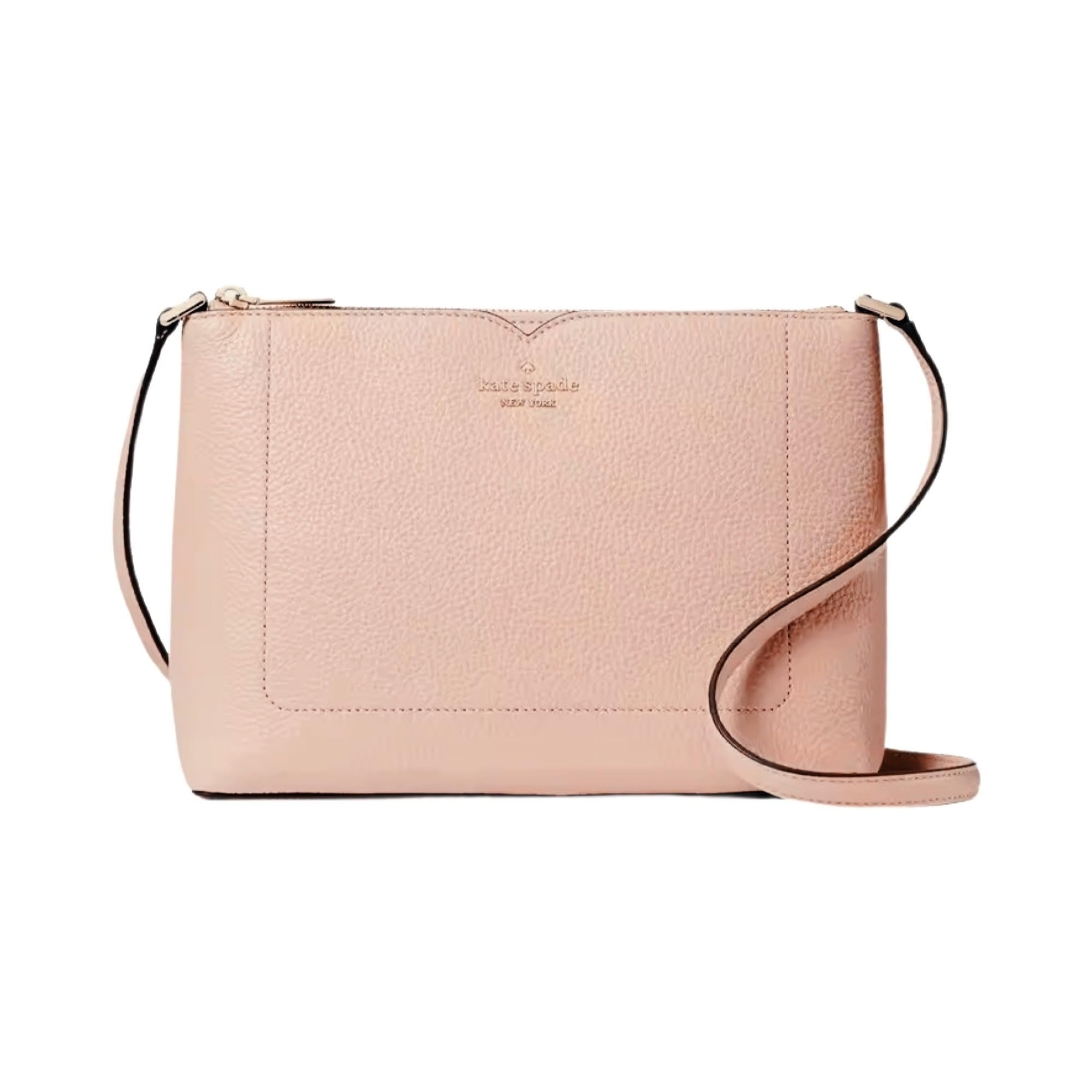 Kate Spade Medium Crossbody Handbag, Top Zip, Pink Peach Kate Spade Medium Crossbody Handbag, Top Zip, Pink Peach