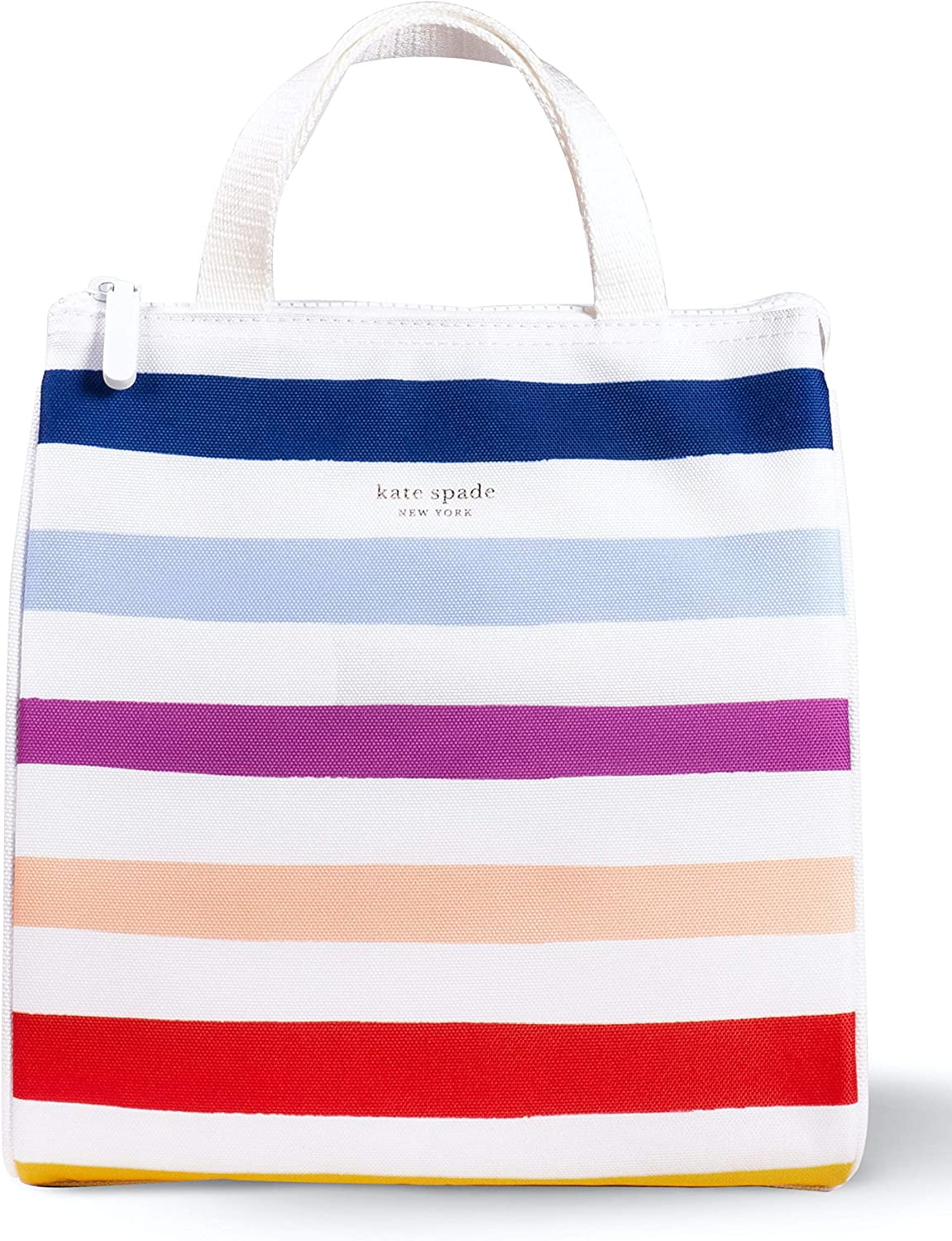 Kate Spade All Day Sailing Stripe Large Tote + Wristlet Tamarillo Orange  Multi - ShopperBoard