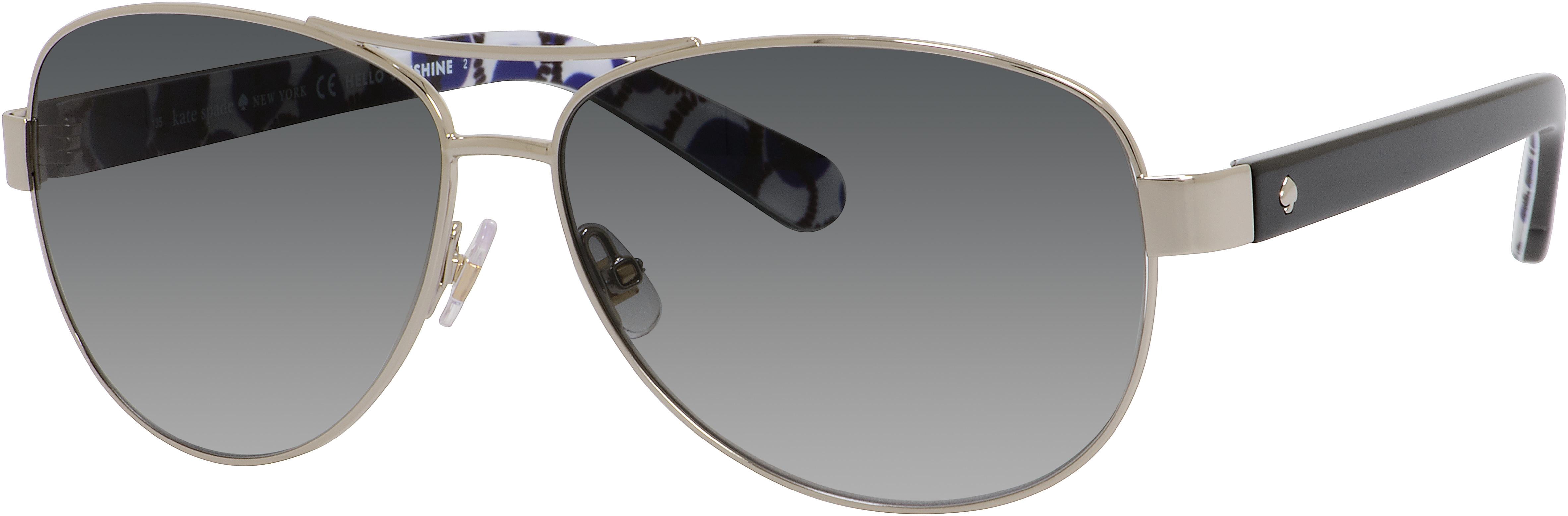 Kate Spade New York DALIA2/S 0YB7 F8 Silver/Dots Women's Aviator Sunglasses