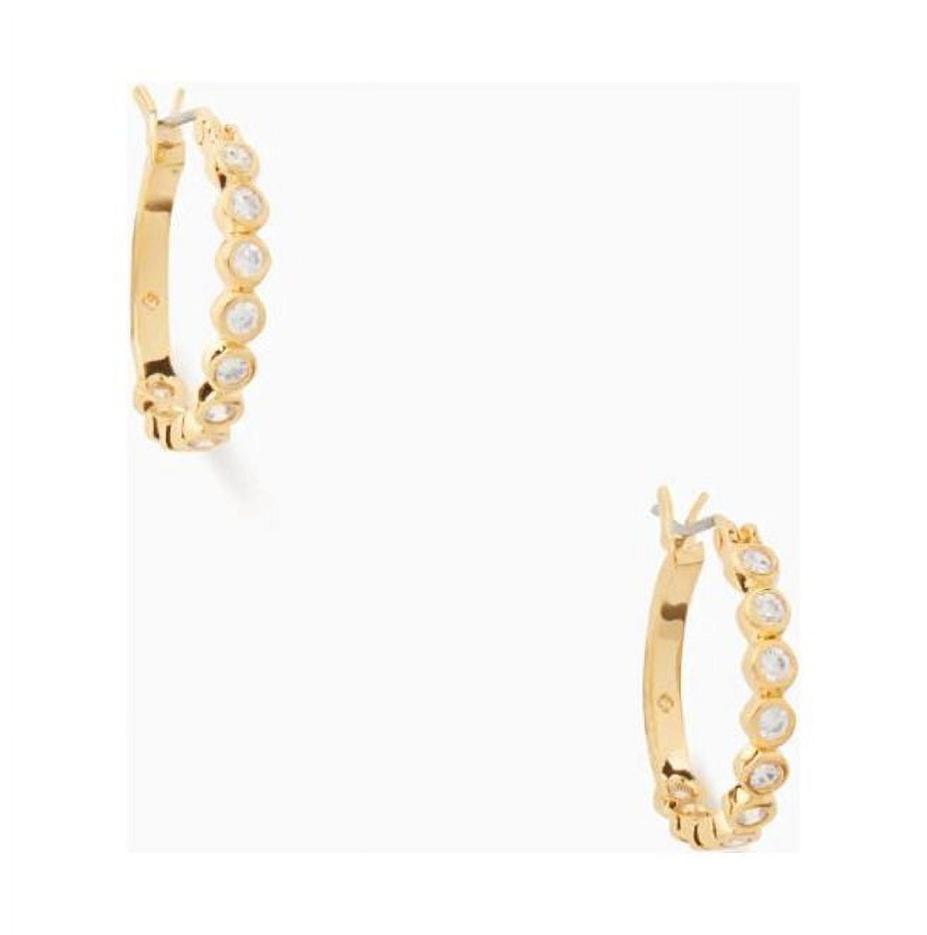 Kate Spade New York Earrings Full Circle Gold Plated Drop Hoop Round Earrings Walmart