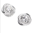 thumbnail image 1 of Kate Spade New York Earrings Infinity & Beyond Knot Silver Plated Studs, 1 of 4