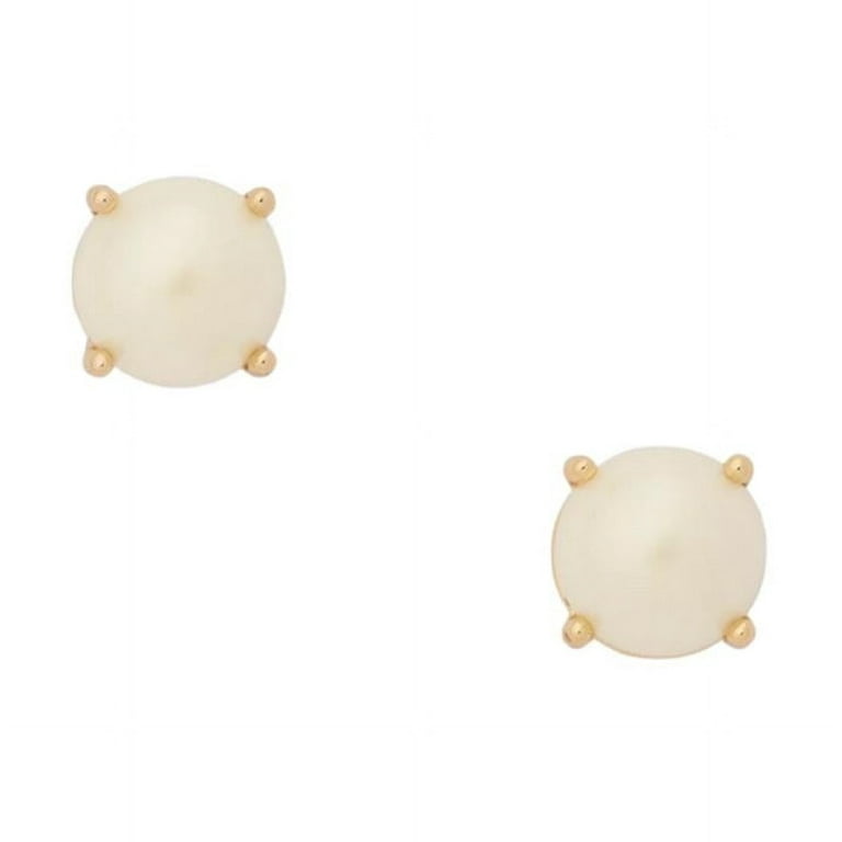 Kate Spade クリームとゴールドのパールスタッドイヤリング Kate Spade New York Earrings Pearl Gumdrop Studs Cream