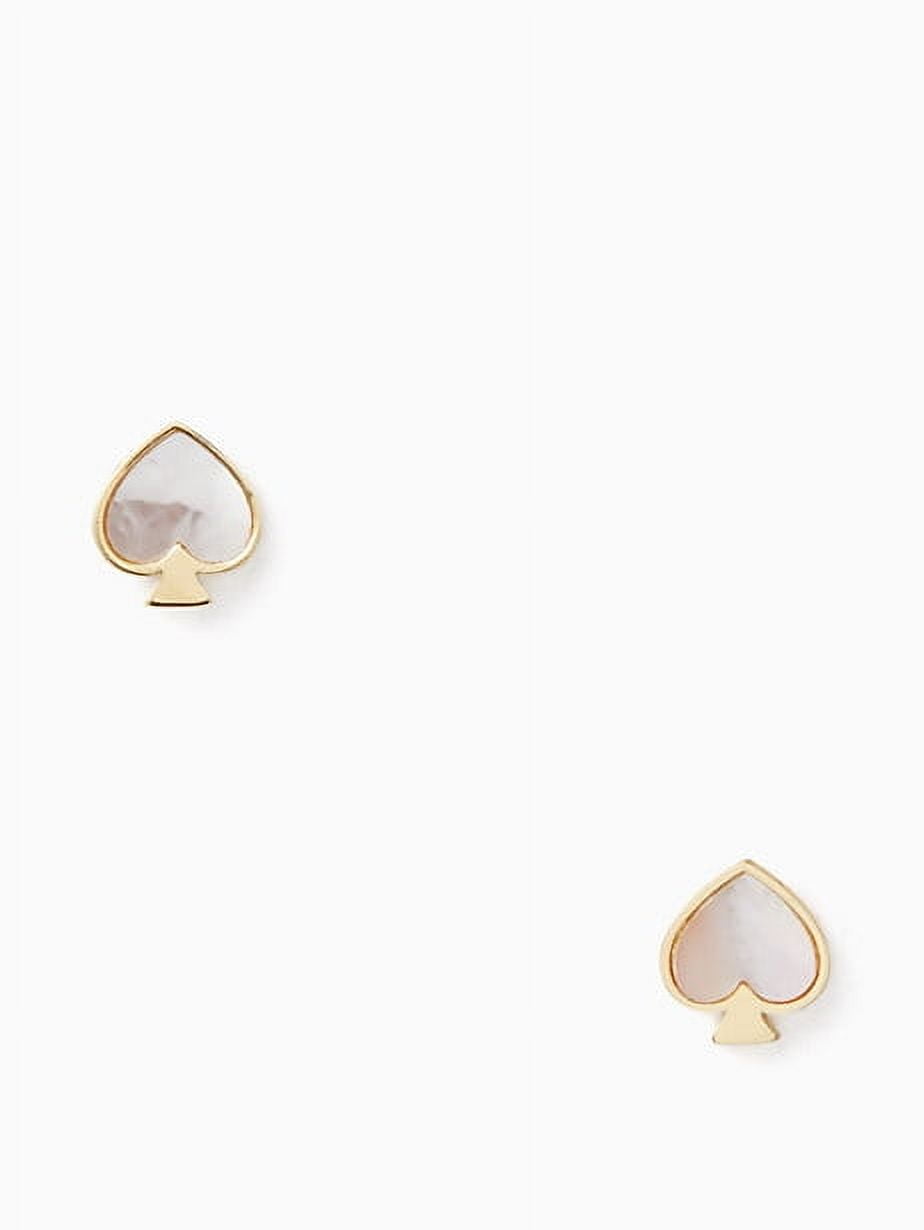 Kate Spade New York Earrings Signature Spade Studs in Cream