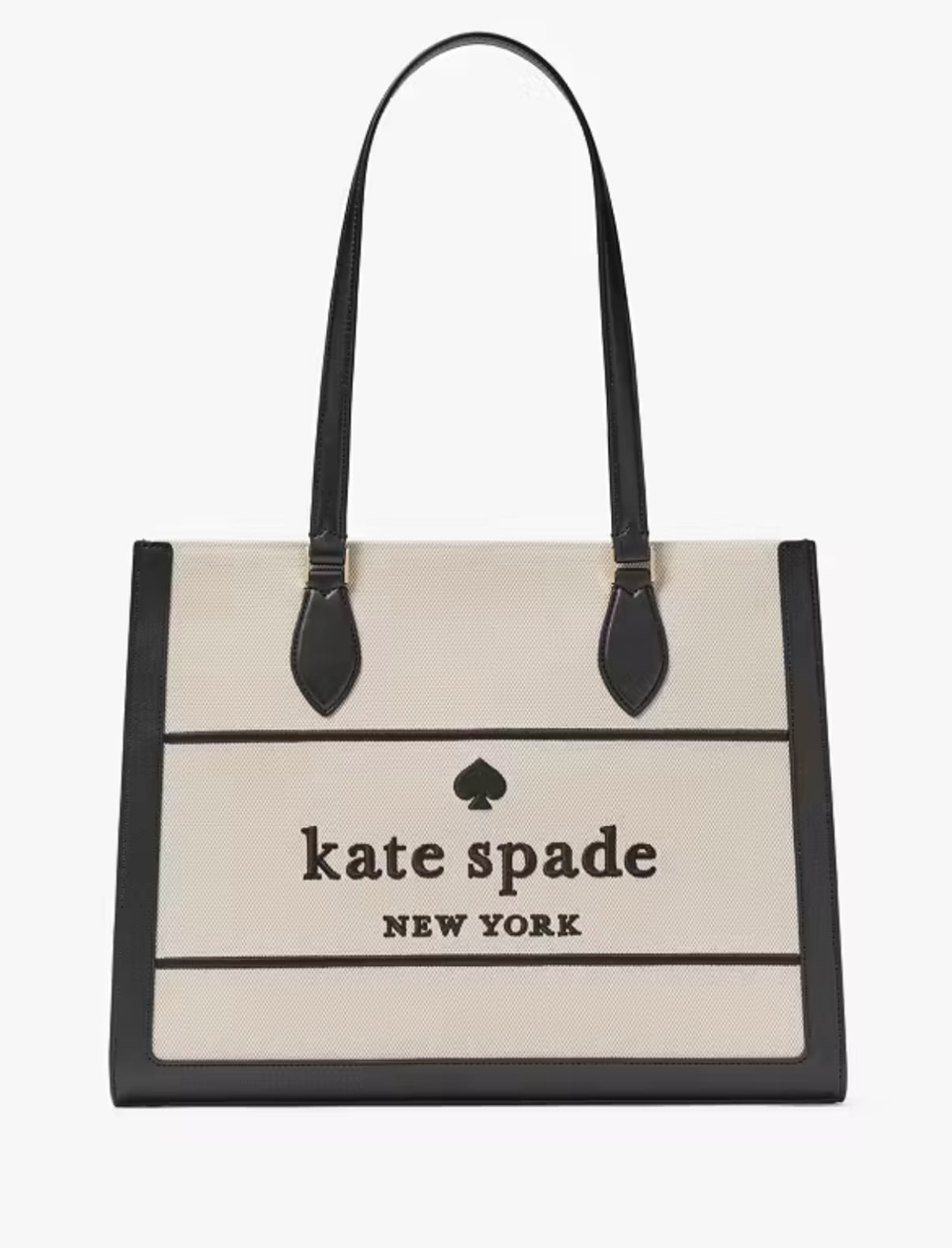【Kate Spade】Ellie Canvas Large Tote ◆国内発送◆ Kate-Spade-New-York-Ellie-