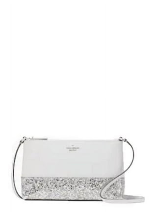 Kate Spade Tinsel Satchel Crossbody Bag Frosted Floral Deep Berry Multi 