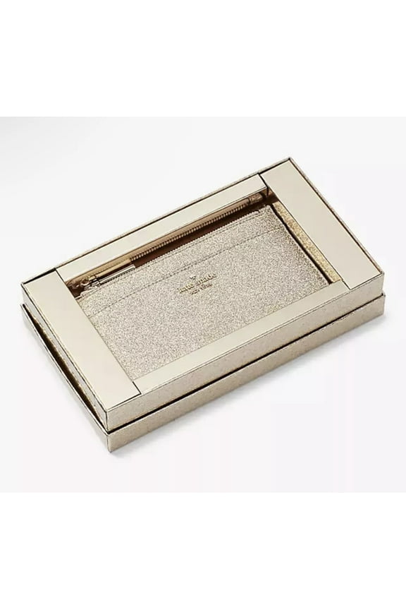 Glimmer Boxed Large Slim Cardholder In Gold