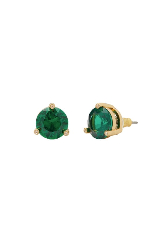 Gumdrop Stud Earrings Emerald for Women